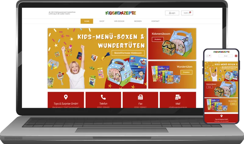 toys and surprise onlineshop wartung referenz webdesign weimar thueringen webseiten website wordpress